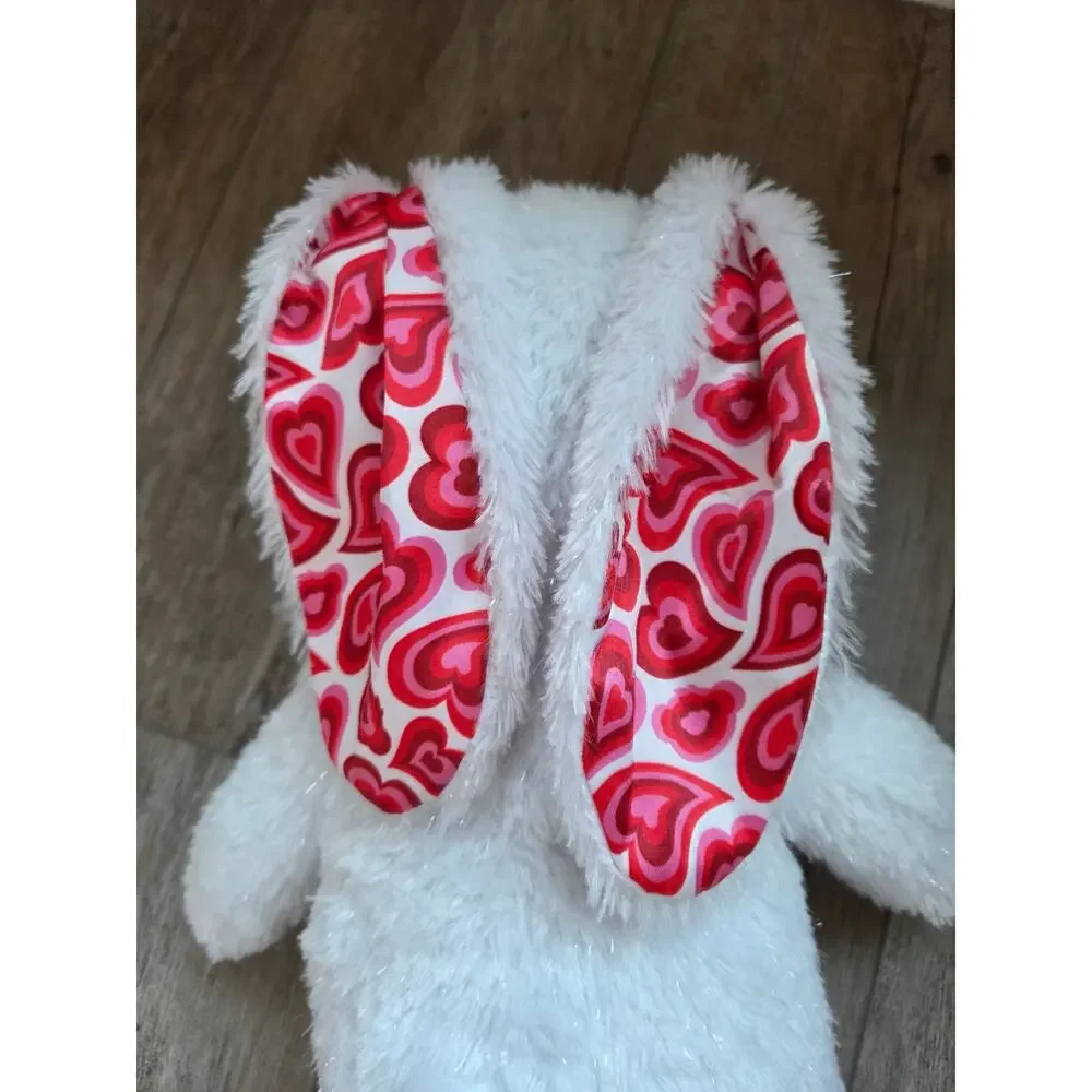 Build-A-Bear White Bunny Taylor Swift Music Heartbeat‎ Plush White and Red